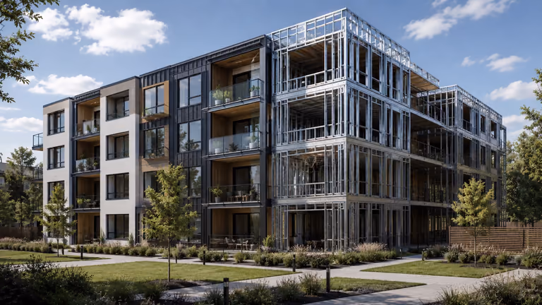Apartamentos construidos con Steel Frame