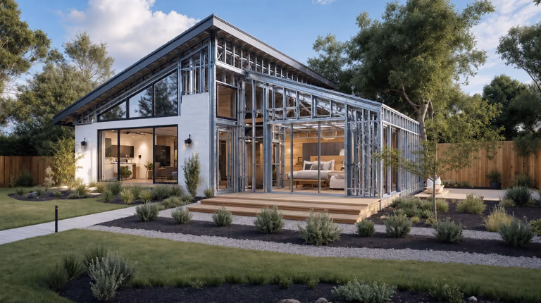 Vivienda unifamiliar construida con Steel Frame