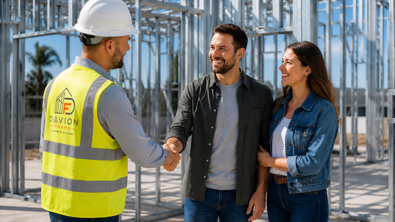 Casa Steel Frame entregada a un cliente satisfecho